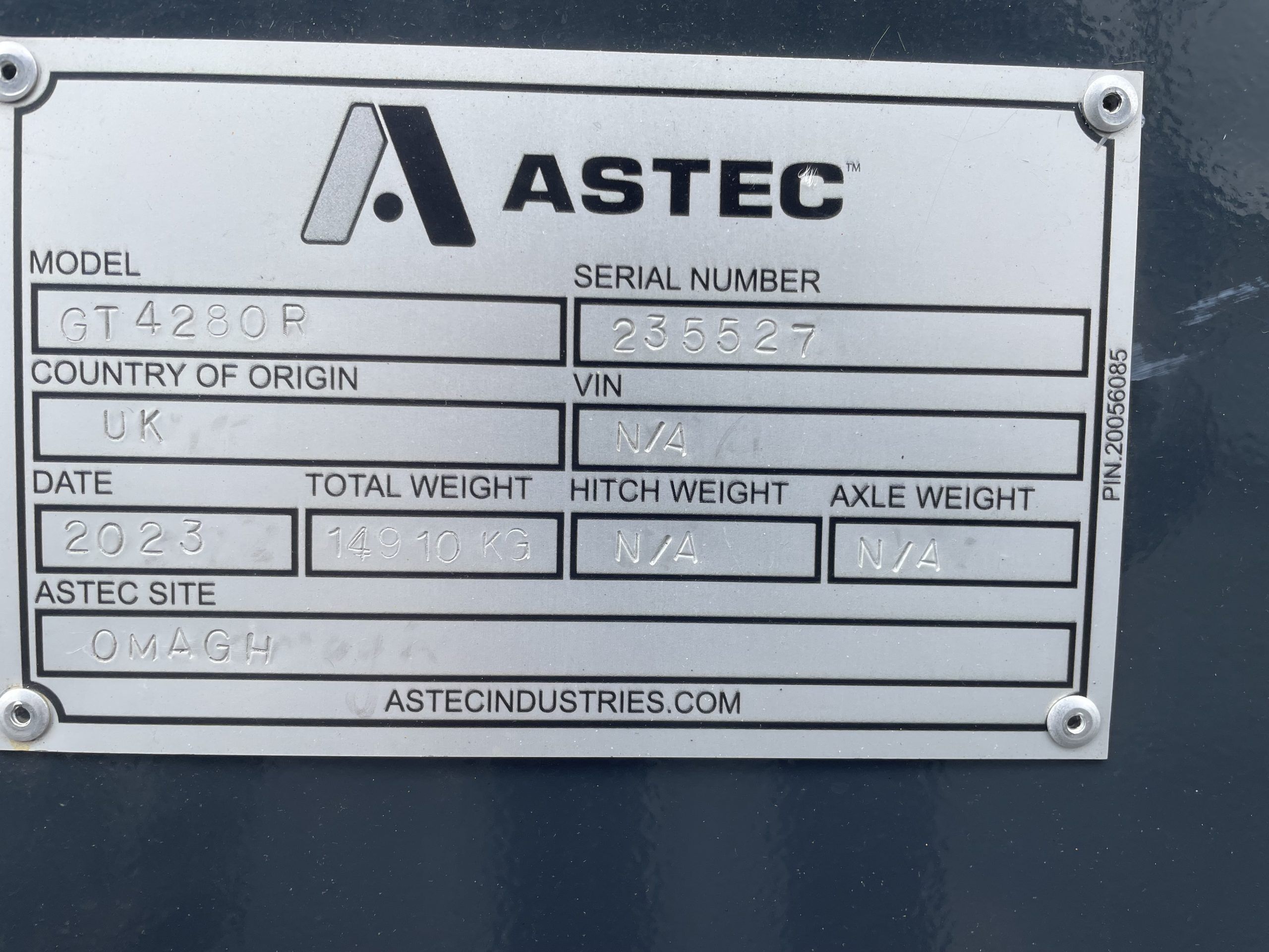 2023 Astec GT4280R Track, Radial Stacking Conveyor - Image 2
